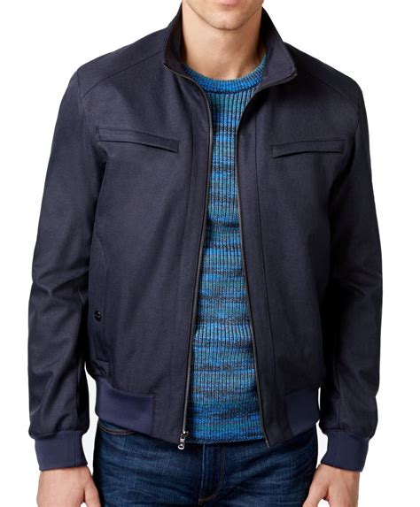 michael kors men's navy blue jacket 3-in-1|Michael Kors designer jacket.